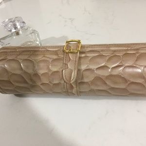 Mock Croc Travel Jewelry Case